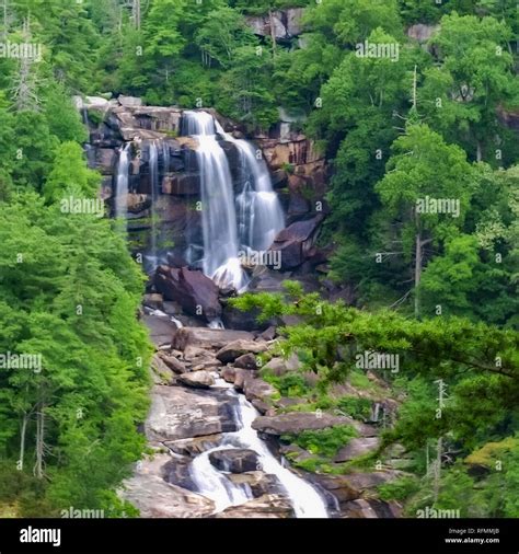 Whitewater Falls in NC Stock Photo - Alamy