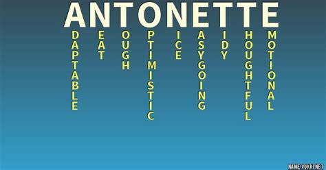 The meaning of antonette - Name meanings