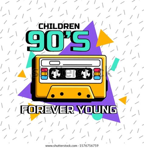 90s Music Vector Illustration Emblems Old: vector de stock (libre de regalías) 1576756759 ...