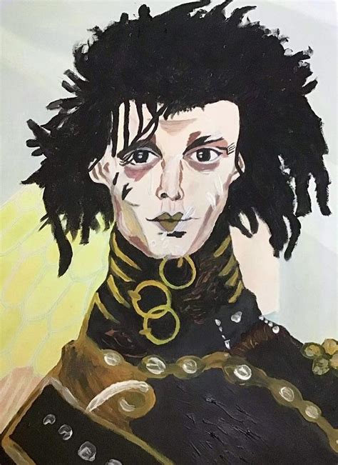 Johnny Depp, as Edward scissorhands Painting by Alexandrava Art | Fine ...