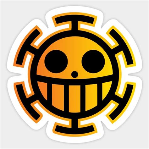 Trafalgar Law Pirates Logo - Trafalgar Law - Sticker | TeePublic