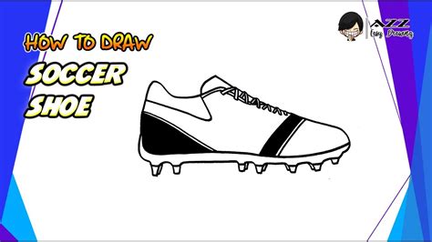 How to draw Soccer Shoe step by step - YouTube