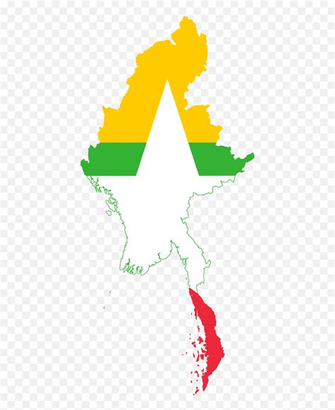 Flag Map Of Burma - Myanmar Flag And Map Emoji,Myanmar Flag Emoji ...