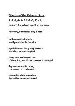 Months Of The Year Song Lyrics