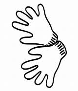Gloves Coloring Pages  ColoringLib sketch template