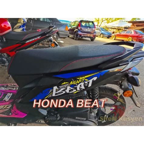 [CUSTOMIZE]SEAT COVER HONDA BEAT 110 | KASAR DAN TEBAL | Lazada