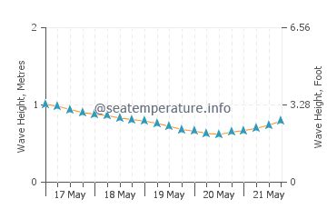 Sea water temperature Playa de las Americas today | Spain