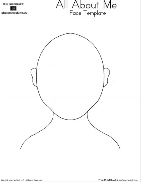 Head Outline Printable