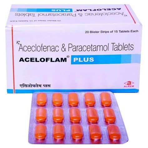 Aceclofenac Paracetamol Tablet at Rs 630/box | Aceclofenac Paracetamol Tablet in Mumbai | ID ...