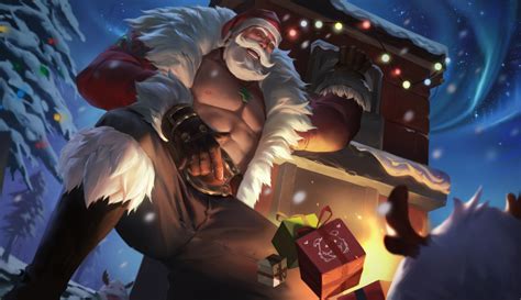 ArtStation - League of Legends Santa Braum Fan Art League Of Legends, Santa, Fan Art, Artwork ...