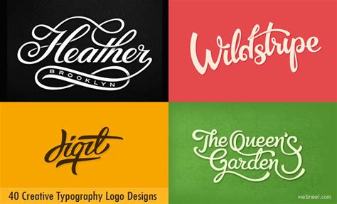 40 Creative Typography Logo design inspiration for you