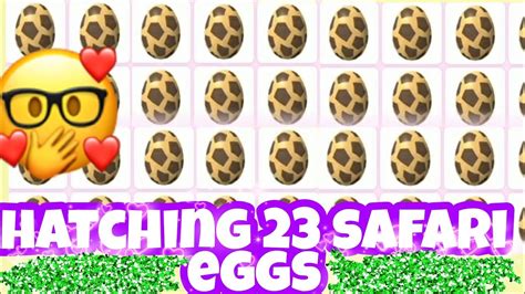 Hatching 23 Safari Eggs In Adopt Me - YouTube