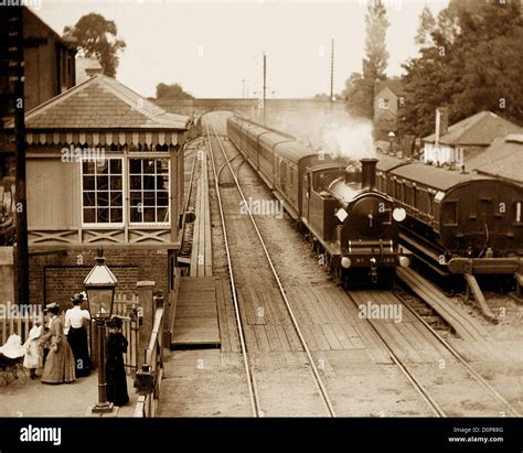 Petersfield Railway Station Victorian period Stock Photo: 52120560 - Alamy