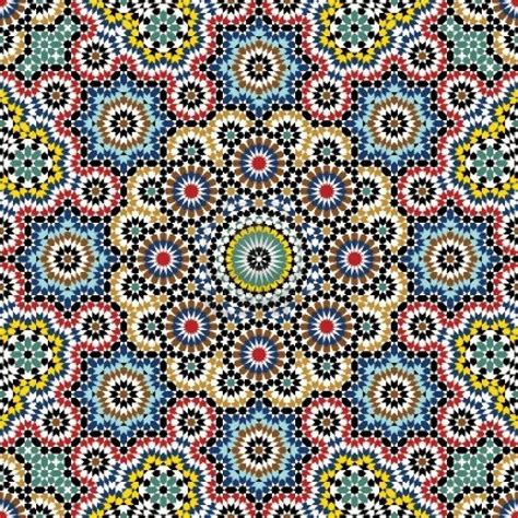 Traditional Morocco Pattern | Motif artistique islamique, Idées de mosaïque, Mosaique marocaine