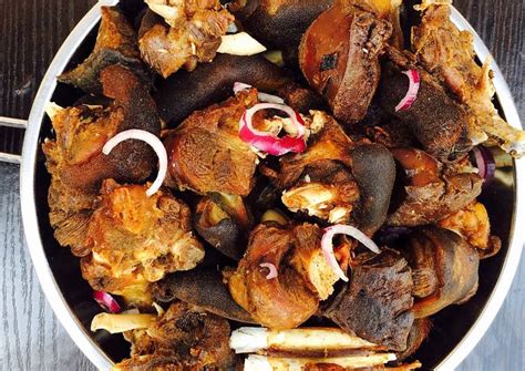 Fried Goat Meat Recipe by Foodiescene - Cookpad India