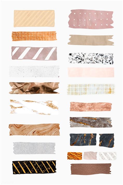 Collection of washi tape vectors | premium image by rawpixel.com / sasi | Bullet journal ...