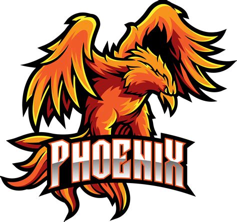 Phoenix sport mascot logo design By Visink | TheHungryJPEG