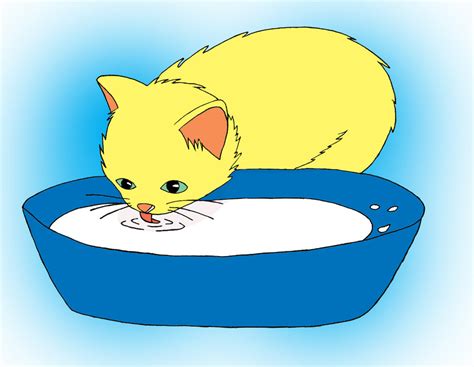 a cat drinking milk clipart 10 free Cliparts | Download images on ...