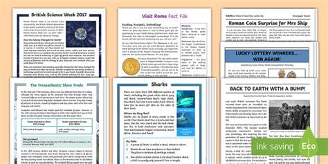 Non-Chronological Report Writing Comprehension Examples