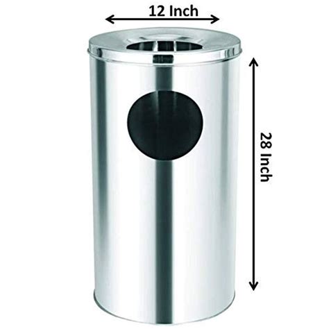 Stainless Steel Trash Cans at ₹ 650 | Stainless Steel Dustbin in New ...