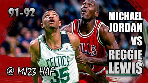 Michael Jordan vs Reggie Lewis Highlights Bulls vs Celtics (1992.04.05 ...