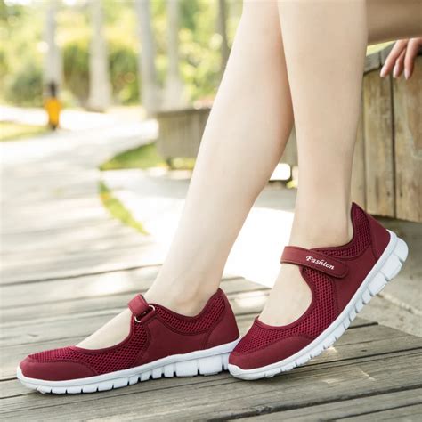 Summer Breathable Casual Shoes Women Sneakers Healthy Walking Shoes ...