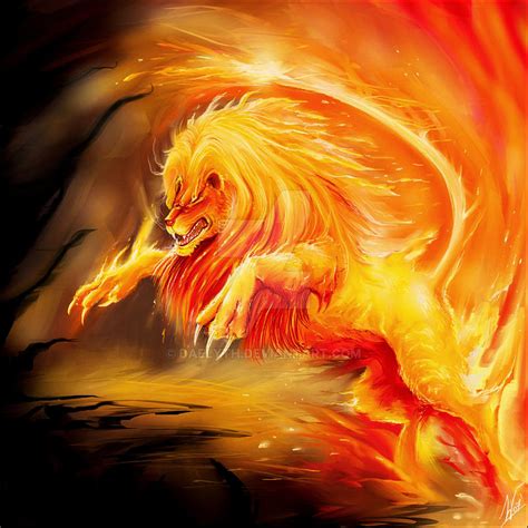 Fire Lion by Daelyth on DeviantArt