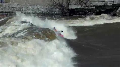 Kayaking on the Black River, Watertown, NY. - YouTube