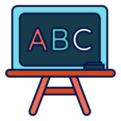 Abc chalkboard icon - Transparent PNG & SVG vector file