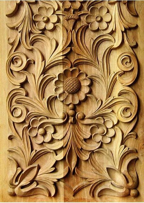 Flower Wood Carving Designs For Door Frames