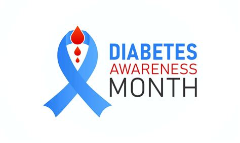 Diabetes awareness month. Vector template for banner, greeting card, poster with background ...