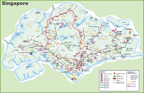 Singapore Map Cho Khách Du Lịch