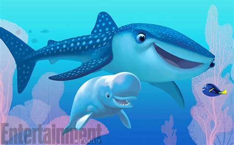 Pixar's 'Finding Dory' whale shark and beluga whale characters revealed - Inside the Magic