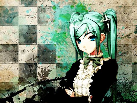 Green Anime Aesthetic Wallpaper