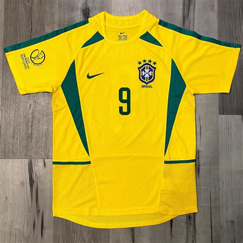 Ronaldo Brazil 2002 World Cup Jersey R9 WC Patches Medium | Etsy