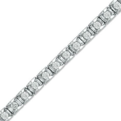 Zales 1-1/2 CT. T.W. Diamond Tennis Bracelet in 14K White Gold (J/I2) #TennisBracelets #diamon ...