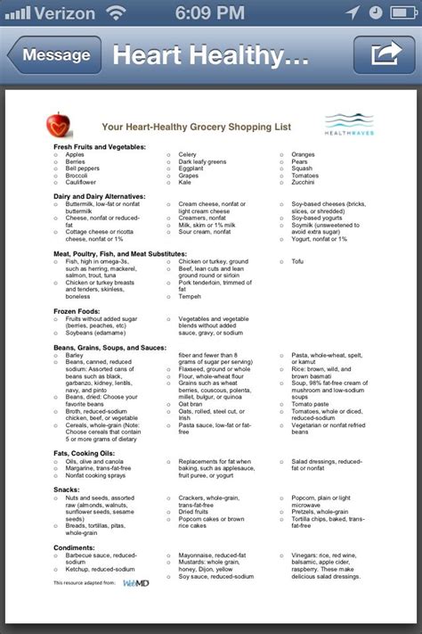 cardiac diet: The 25+ best Healthy grocery lists ideas on Pinterest ...