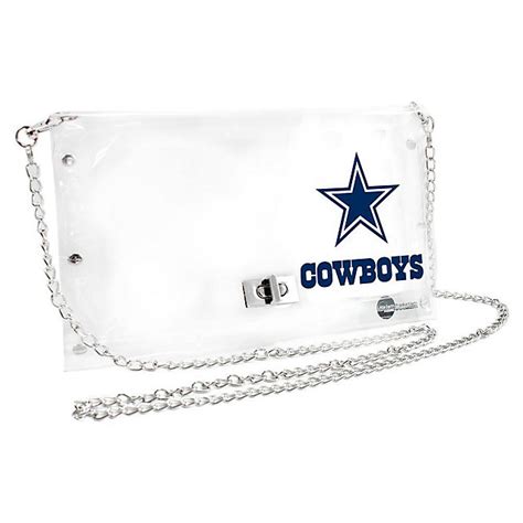 Dallas Cowboys Clear Envelope Purse | Bags | Accessories | Womens | Cowboys Catalog | Dallas ...