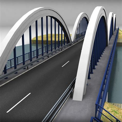 Arch Bridge 3D Model MAX OBJ 3DS FBX MTL | CGTrader.com