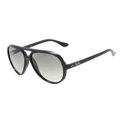 Ray-Ban Cats 5000 Aviator Black - Crystal Grey Gradient Sunglasses For Unisex - RB4125-601-32-59 ...