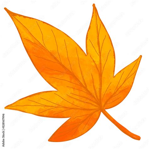 Orange Fall Leaf Clip Art