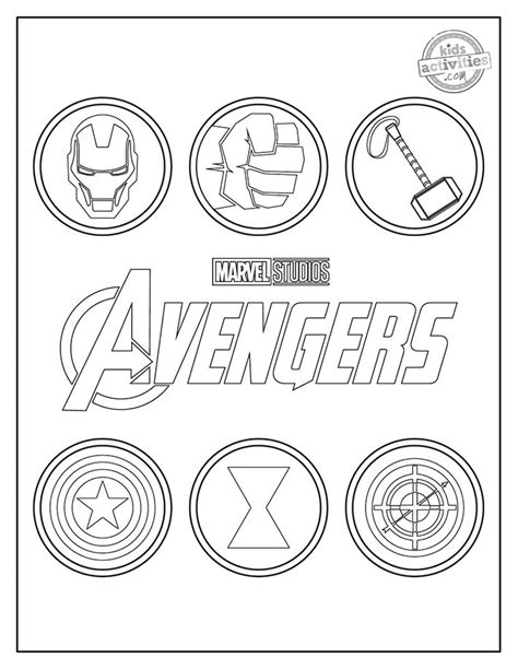 Avengers Logo Coloring Pages