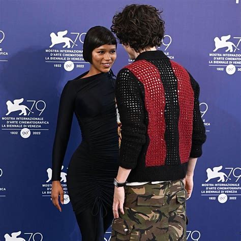 Taylor Russell and Timothee Chalamet @ Venice International Film ...