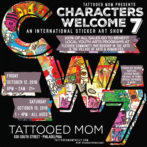 Characters Welcome 7: Friday, October 12th (21+) - Tattooed Mom