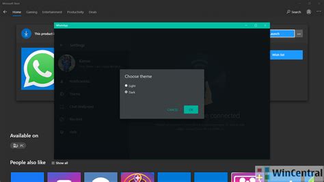 WhatsApp Desktop gets Dark Mode with the latest update - WinCentral