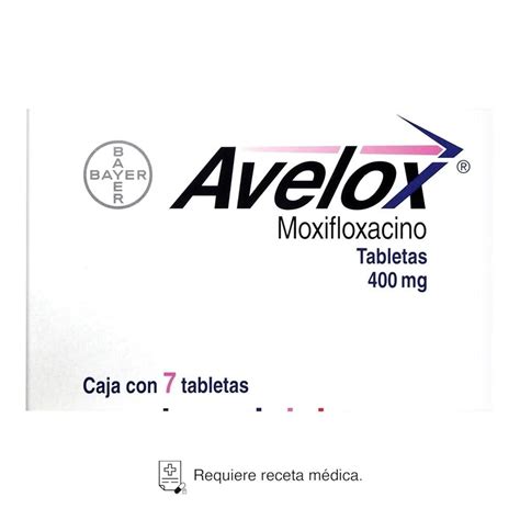 Avelox Moxifloxacino 400 mg 7 tabletas | Walmart