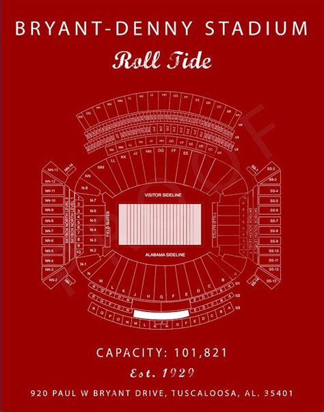 Alabama Football Stadium Seating Chart