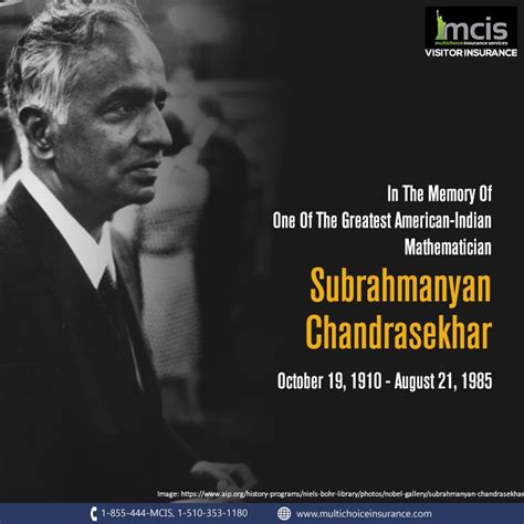 Subrahmanyan Chandrasekhar was one of the greatest mathematician in history and the winner of ...