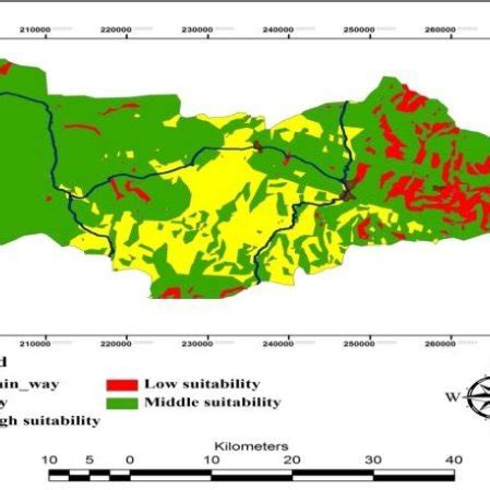 Classification of Germi city different areas for industrial park site ...