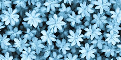 minimalistic wallpaper of light blue flowers with | Stable Diffusion